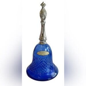 Avon Moonwind empty blue bell shaped perfume cologne bottle